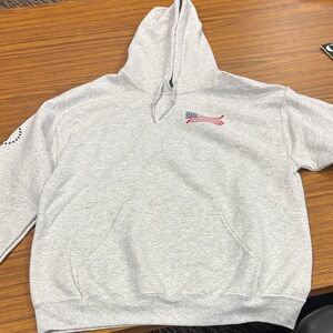 Barstool Sports Light Gray Heavy Blend Hoodie. Hockey USA > Canada.